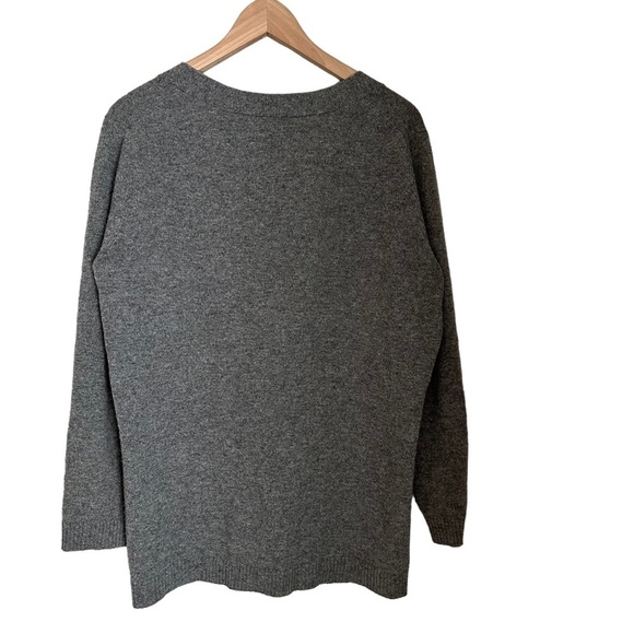 Isaac Mizrahi Live Women's Grey 100% Cashmere Button‎ Down Cardigan Size M - Picture 2 of 9